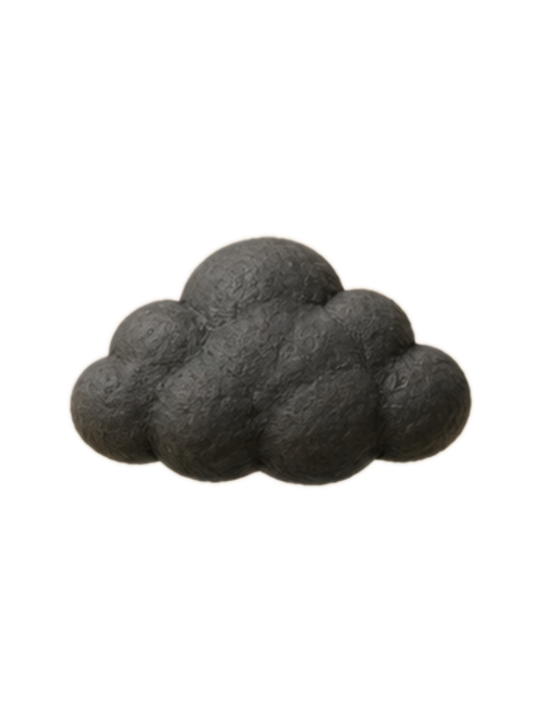 A rain cloud with falling drops, the peg image for 42